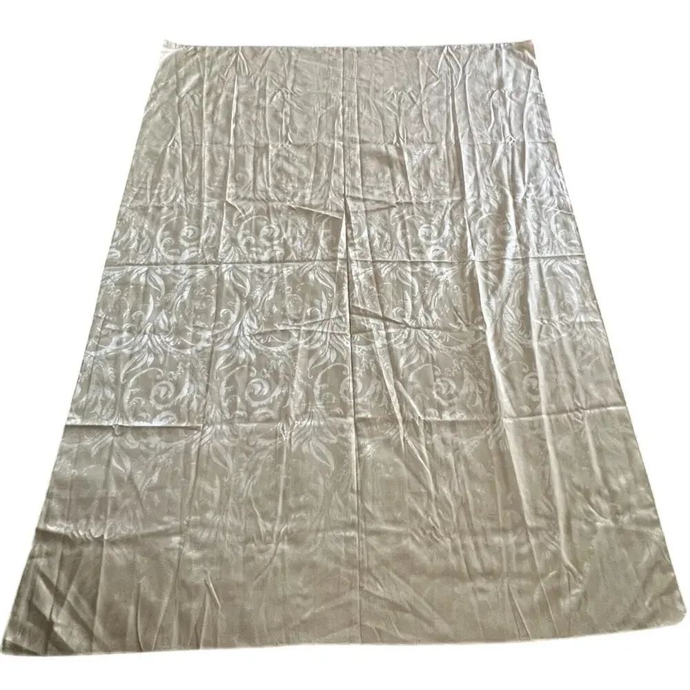 Damask Jacquard Gold Autumn Bronze Fabric Holiday Tablecloth 60x82